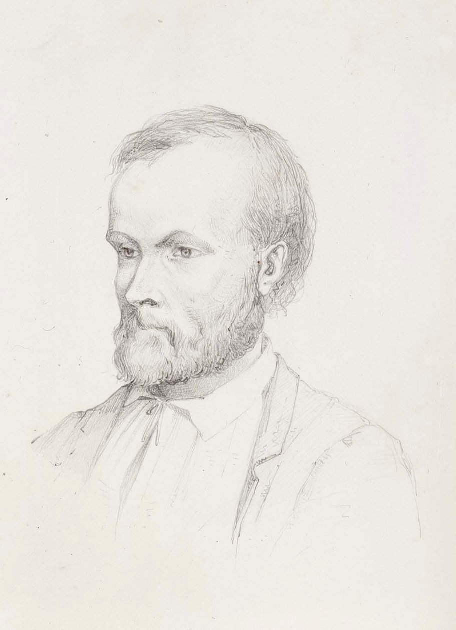 Retrato de Aleksis Kivi de Albert Edelfelt