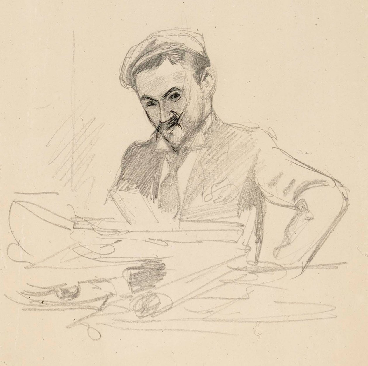 Retrato do Artista, Conde Louis Sparre de Albert Edelfelt