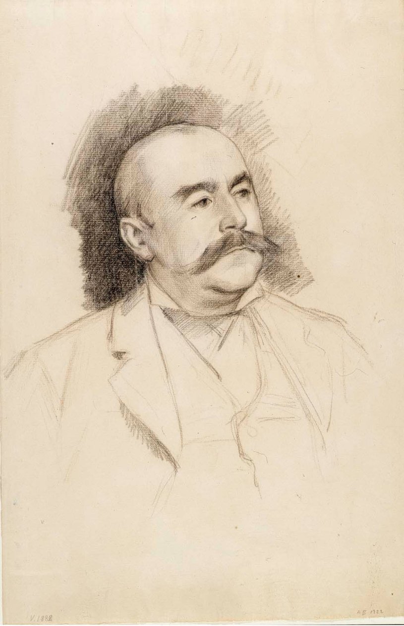 Retrato do Barão A. Portalis, esboço de Albert Edelfelt