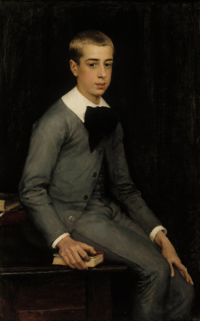 Retrato do Tenente Alexandre Weissgerber de Stragéwicz em infância de Albert Edelfelt