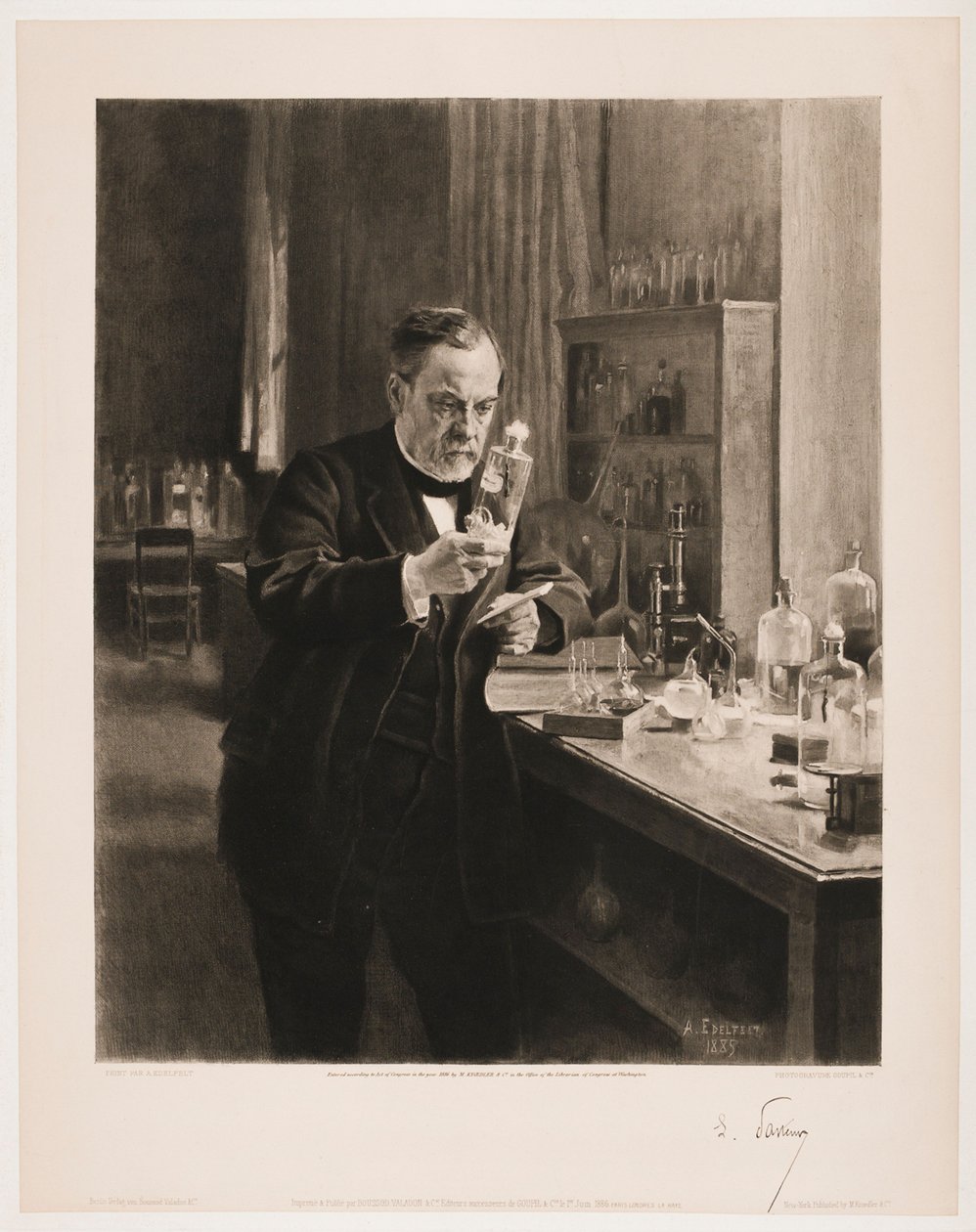 Retrato de Louis Pasteur de Albert Edelfelt