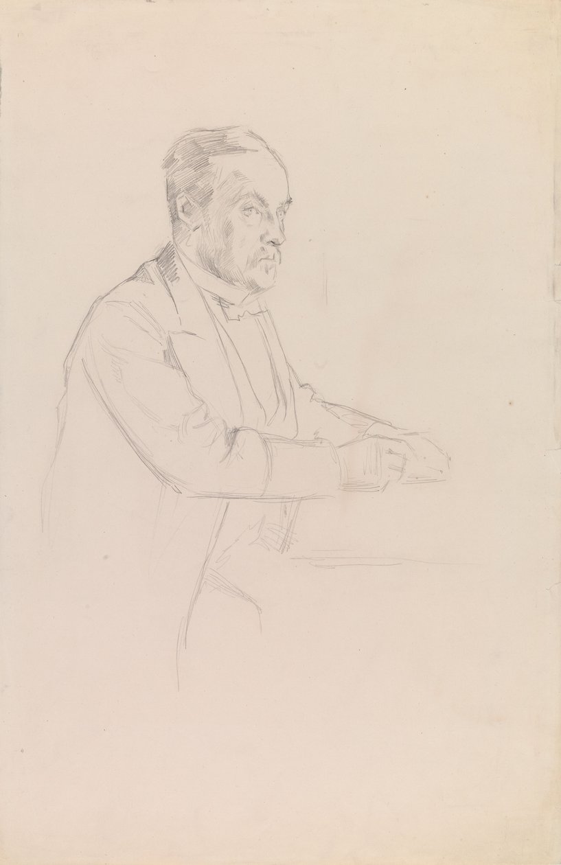 Retrato de Louis Pasteur, esboço de Albert Edelfelt