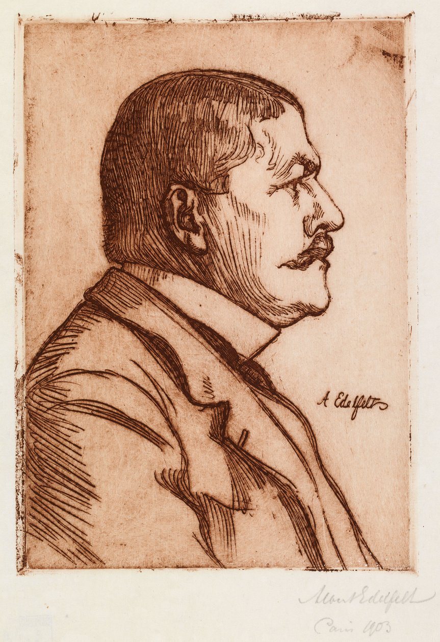 Retrato do ministro Jean-Baptiste Pasteur de Albert Edelfelt