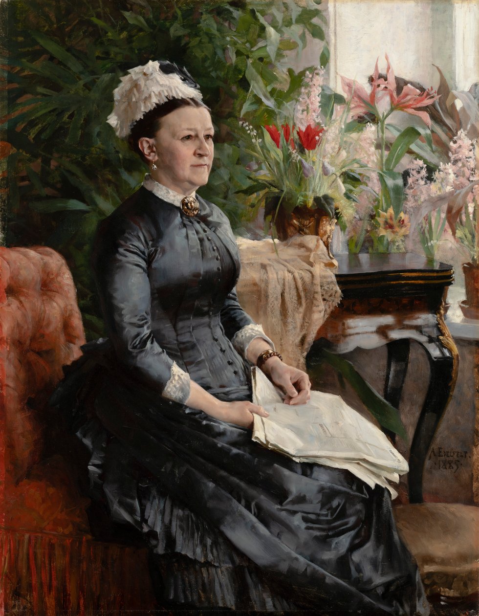 Retrato da Sra. Anna Sinebrychoff de Albert Edelfelt