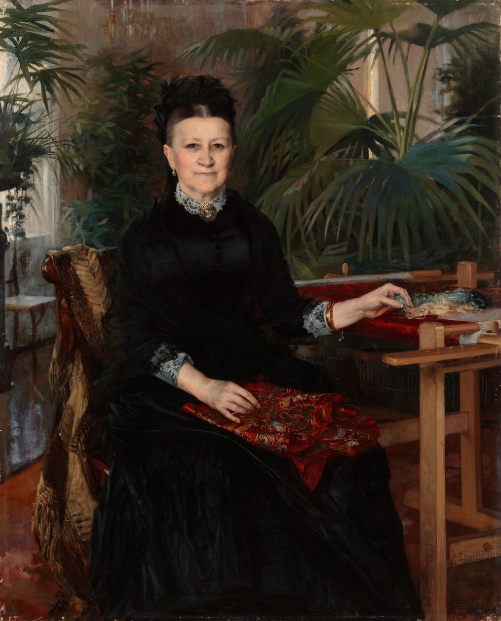 Retrato da Sra. Anna Sinebrychoff de Albert Edelfelt