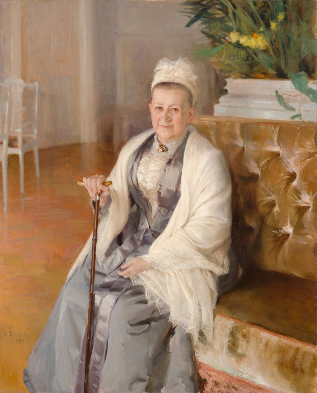 Retrato da Sra. Anna Sinebrychoff de Albert Edelfelt