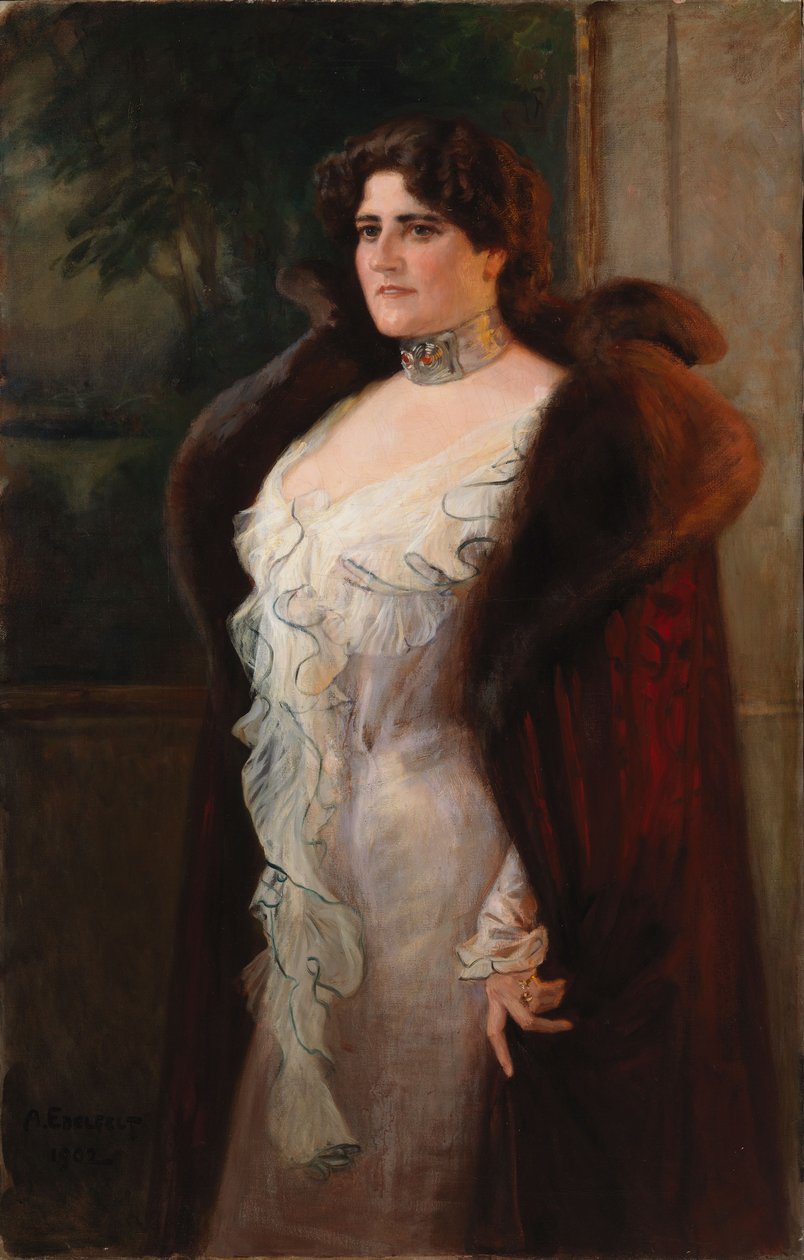 Retrato da Sra. Lydia N:son Keirkner de Albert Edelfelt
