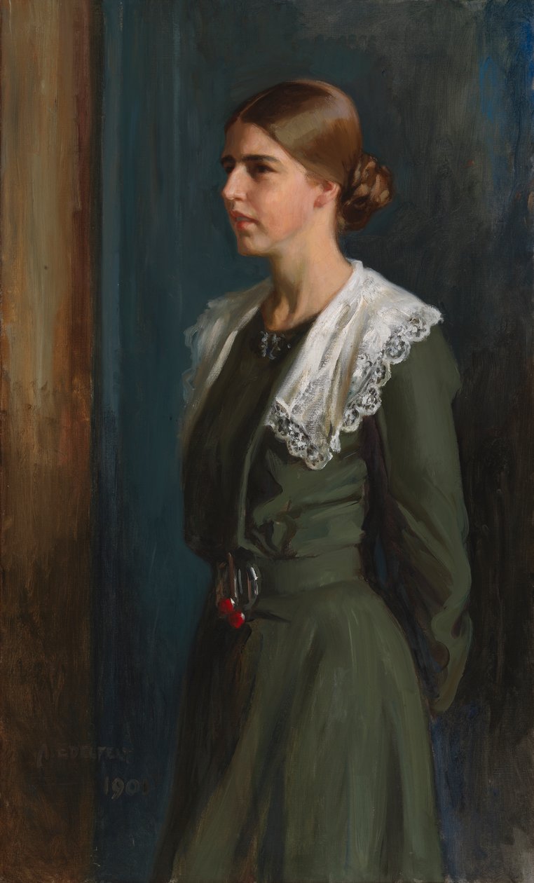 Retrato da Sra. Michaela Pooley (nascida Krohn) de Albert Edelfelt