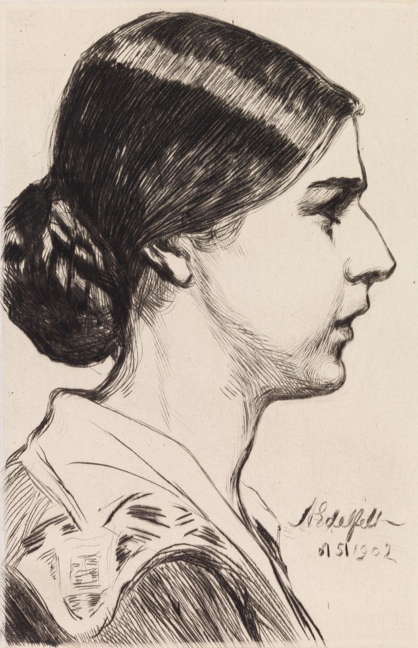 Retrato da Sra. Michaela Pooley (nascida Krohn) de Albert Edelfelt