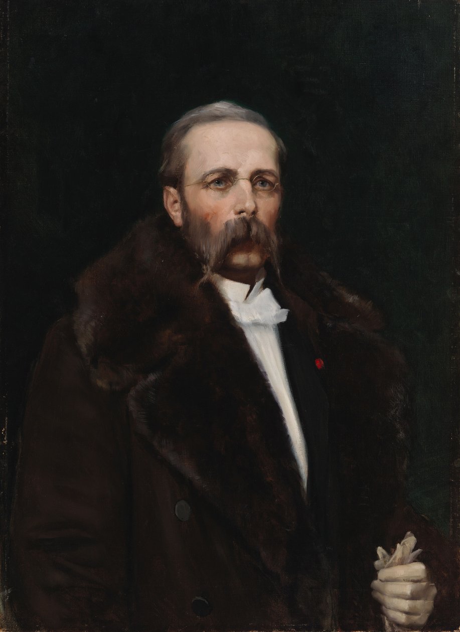 Retrato do pai do artista, o diretor-geral Carl Albert Edelfelt de Albert Edelfelt