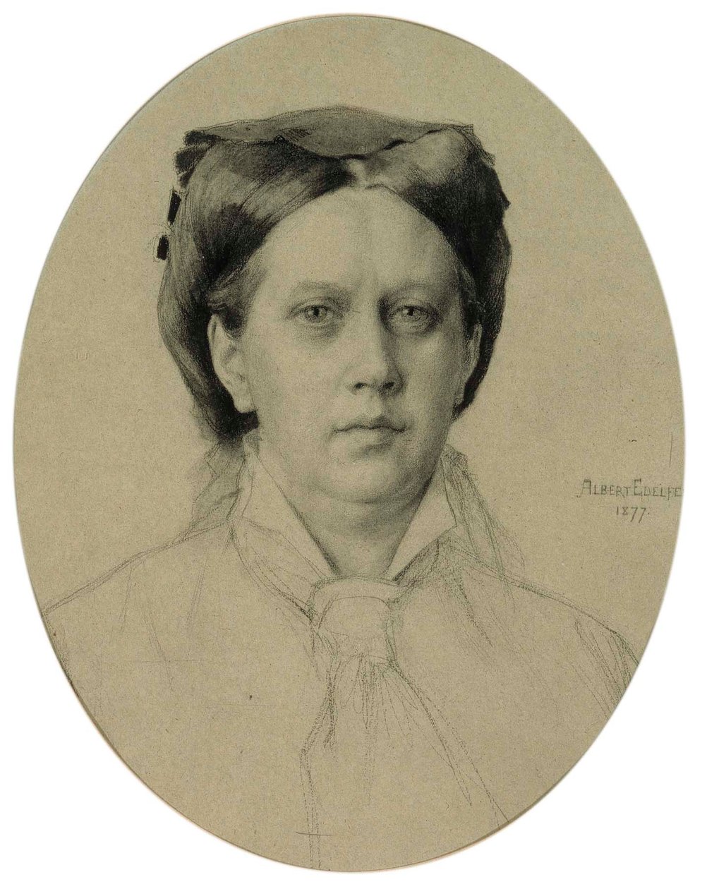Retrato da Mãe do Artista de Albert Edelfelt