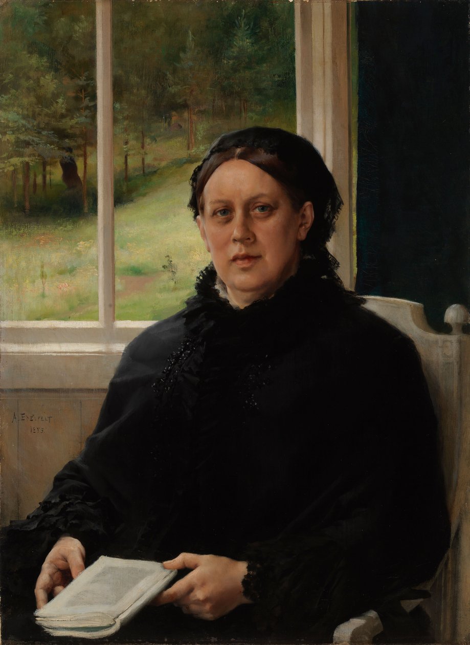 Retrato da mãe do artista, Alexandra Edelfelt de Albert Edelfelt