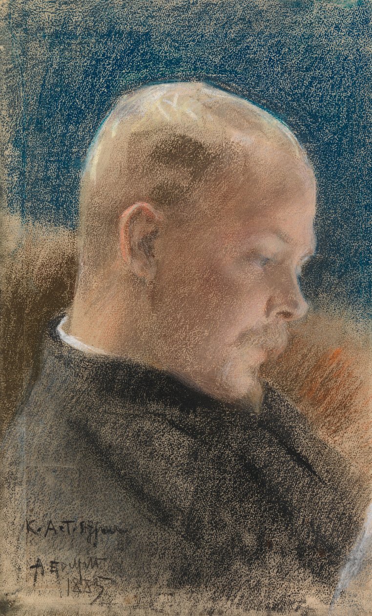 Retrato do escritor Karl A. Tavaststjerna de Albert Edelfelt