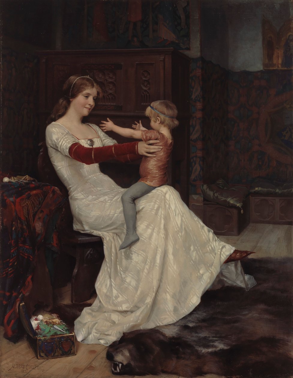Rainha Bianca de Albert Edelfelt