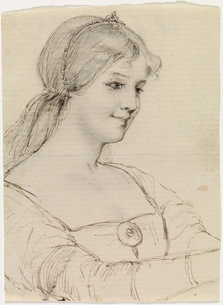 Queen Bianca, sketch de Albert Edelfelt