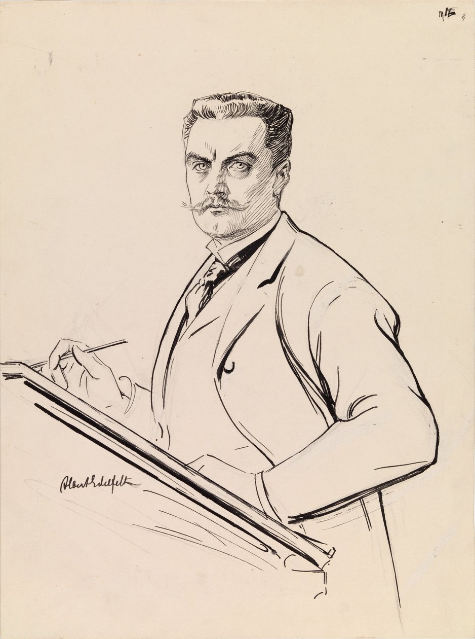 Autorretrato à secretária de Albert Edelfelt