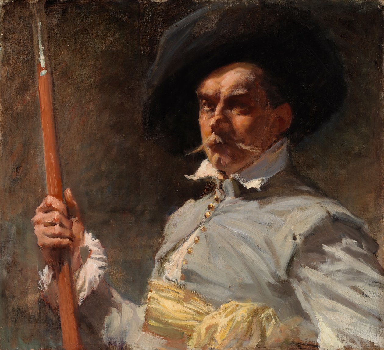 Autorretrato em traje do século XVII de Albert Edelfelt