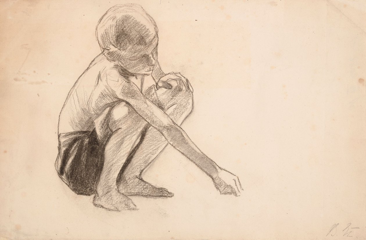 Estudo para «Rapazes a Brincar na Margem» de Albert Edelfelt