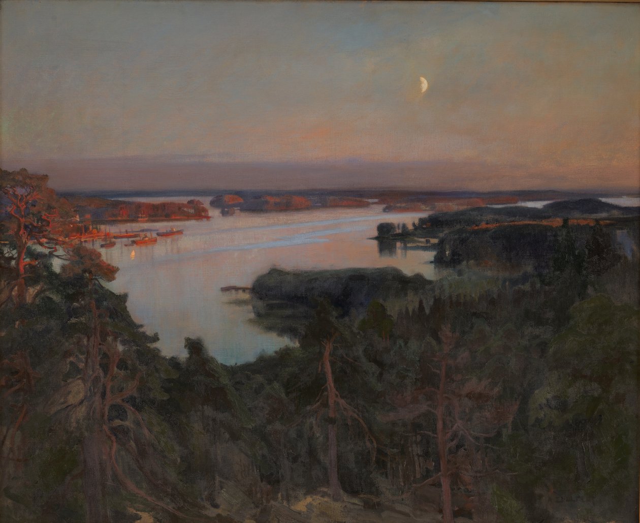 Noite de verão, Haiko Fiord de Albert Gustaf Aristides Edelfelt