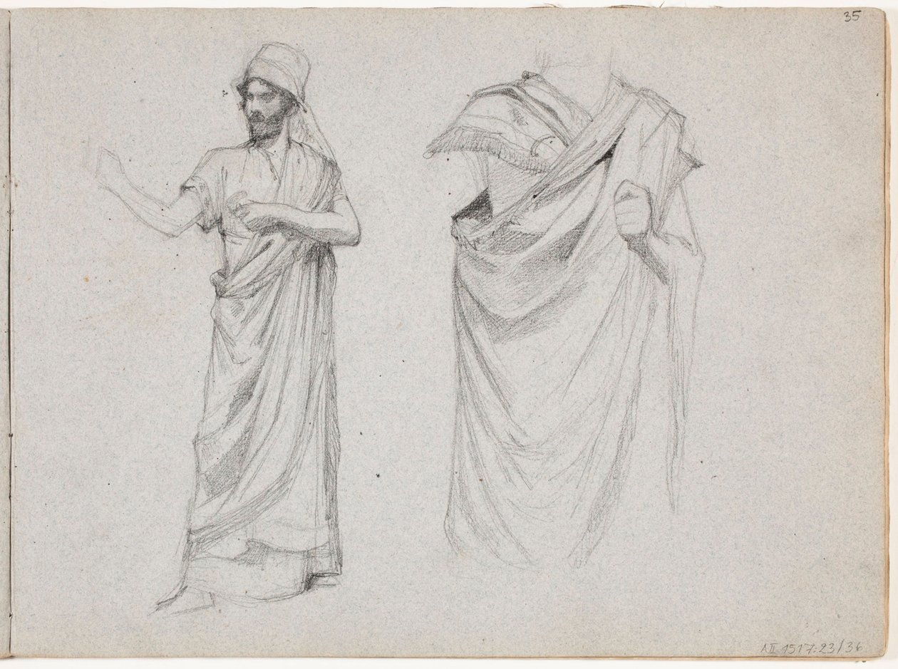 Duas figuras masculinas vestidas com togas de Albert Edelfelt