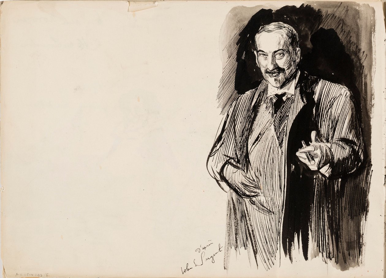 Asher Wertheimer depois de John S. Sargent de Albert Edelfelt