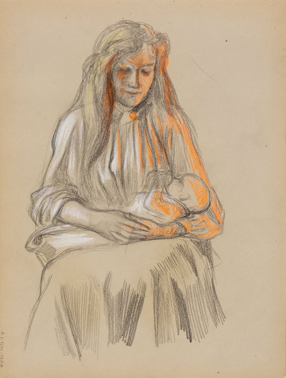 Mãe e filho de Albert Edelfelt