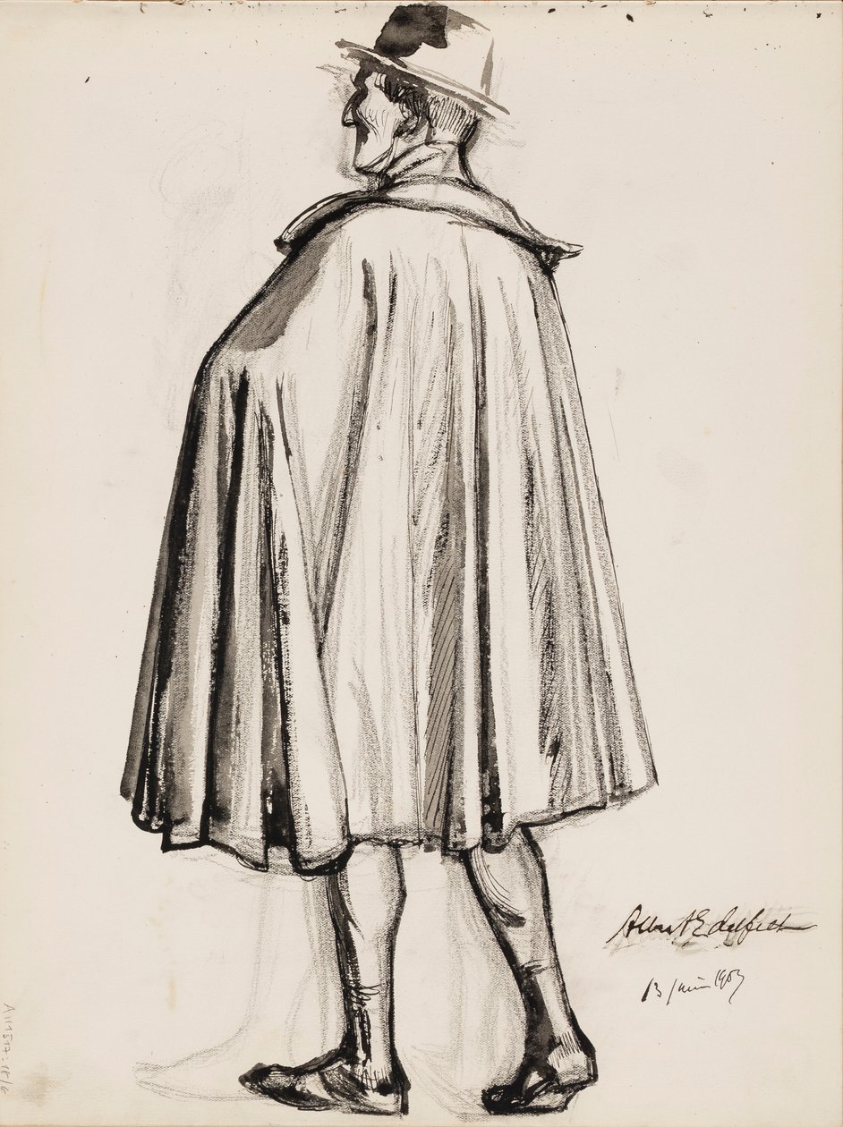 Homem de capa de Albert Edelfelt