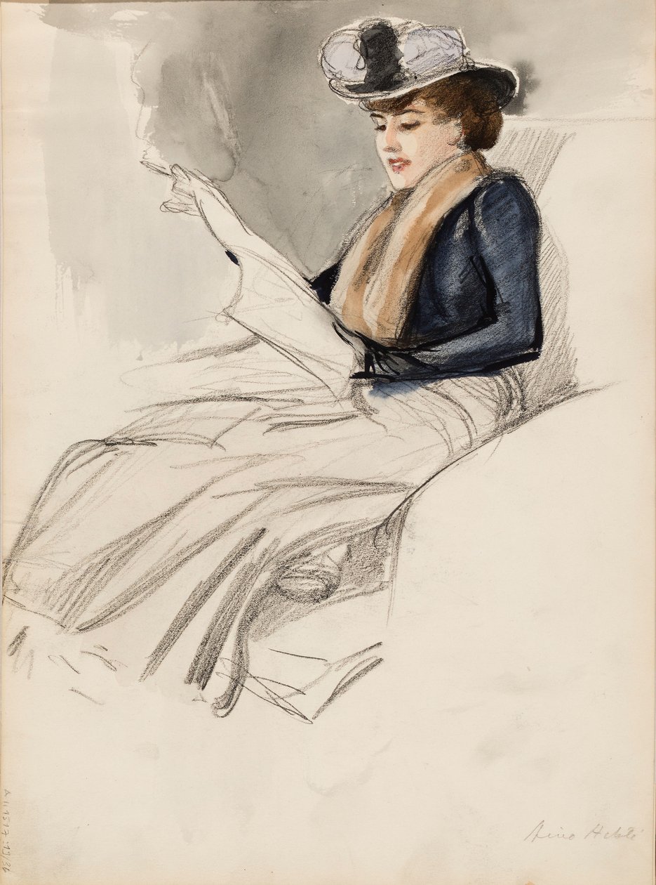 Mulher sentada, Aino Ackté de Albert Edelfelt