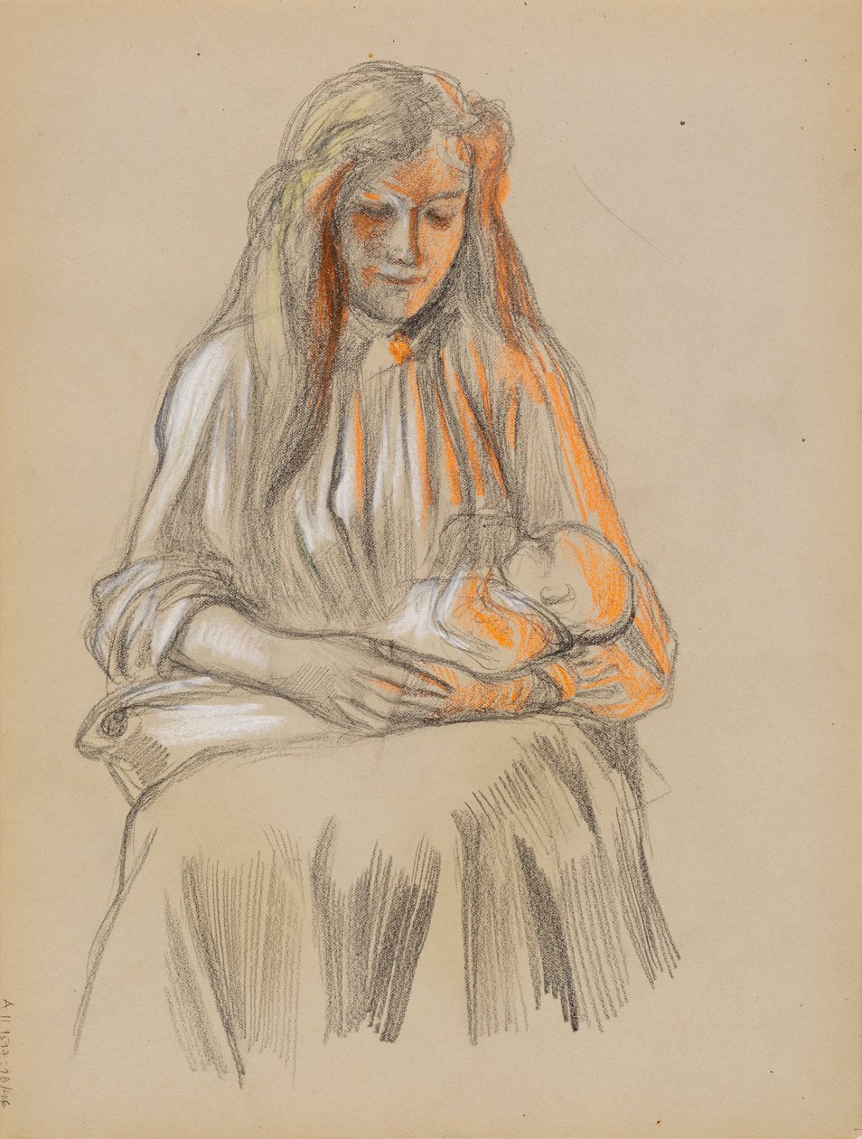 Mãe e filho de Albert Edelfelt