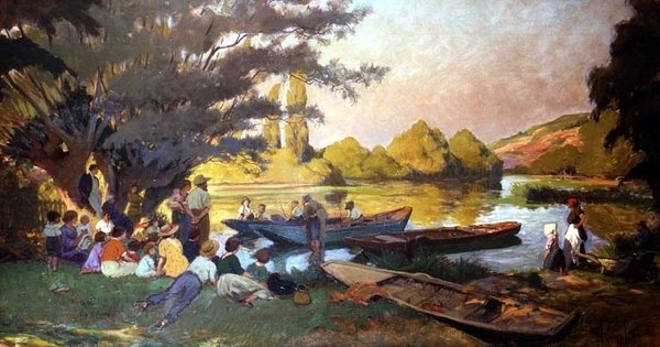 Cena de piquenique de Albert Edouard Puyplat