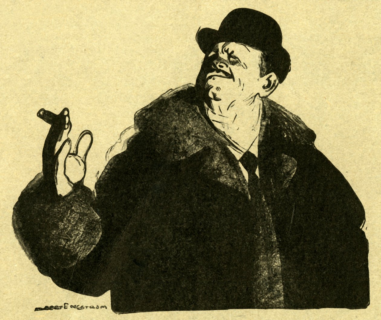 O contratante, início do século XX. de Albert Engstrom