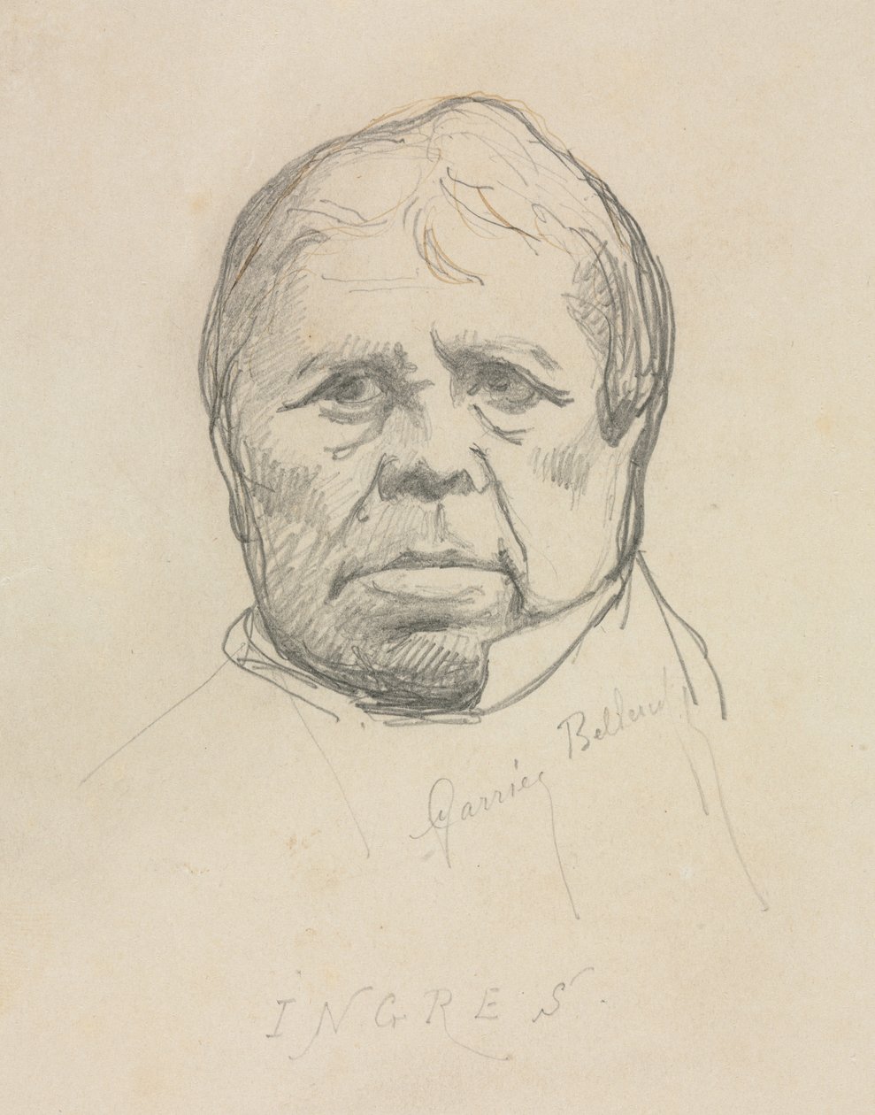 Retrato de Ingres de Albert Ernest Carrier Belleuse