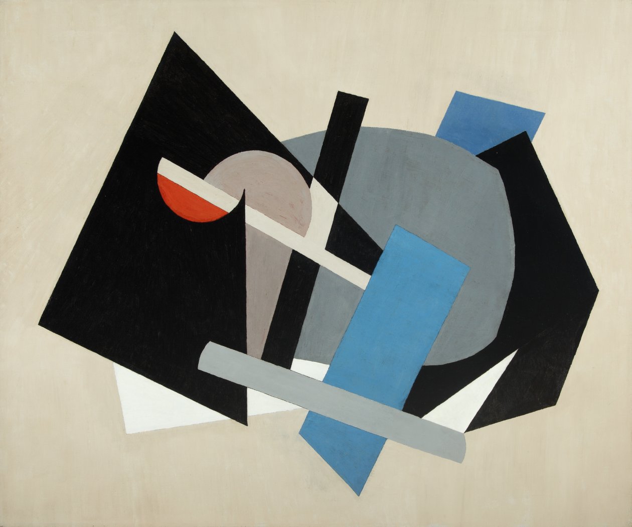 Composição n.º 70 1944 (Óleo sobre tela) de Albert Eugene Gallatin