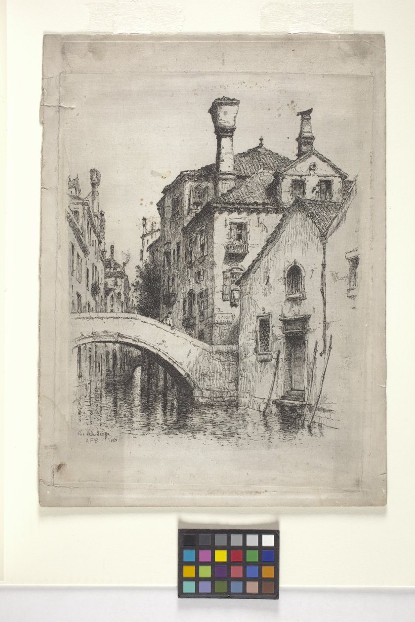 Rio Della Senza, Veneza (gravura) de Albert Fitch Bellows
