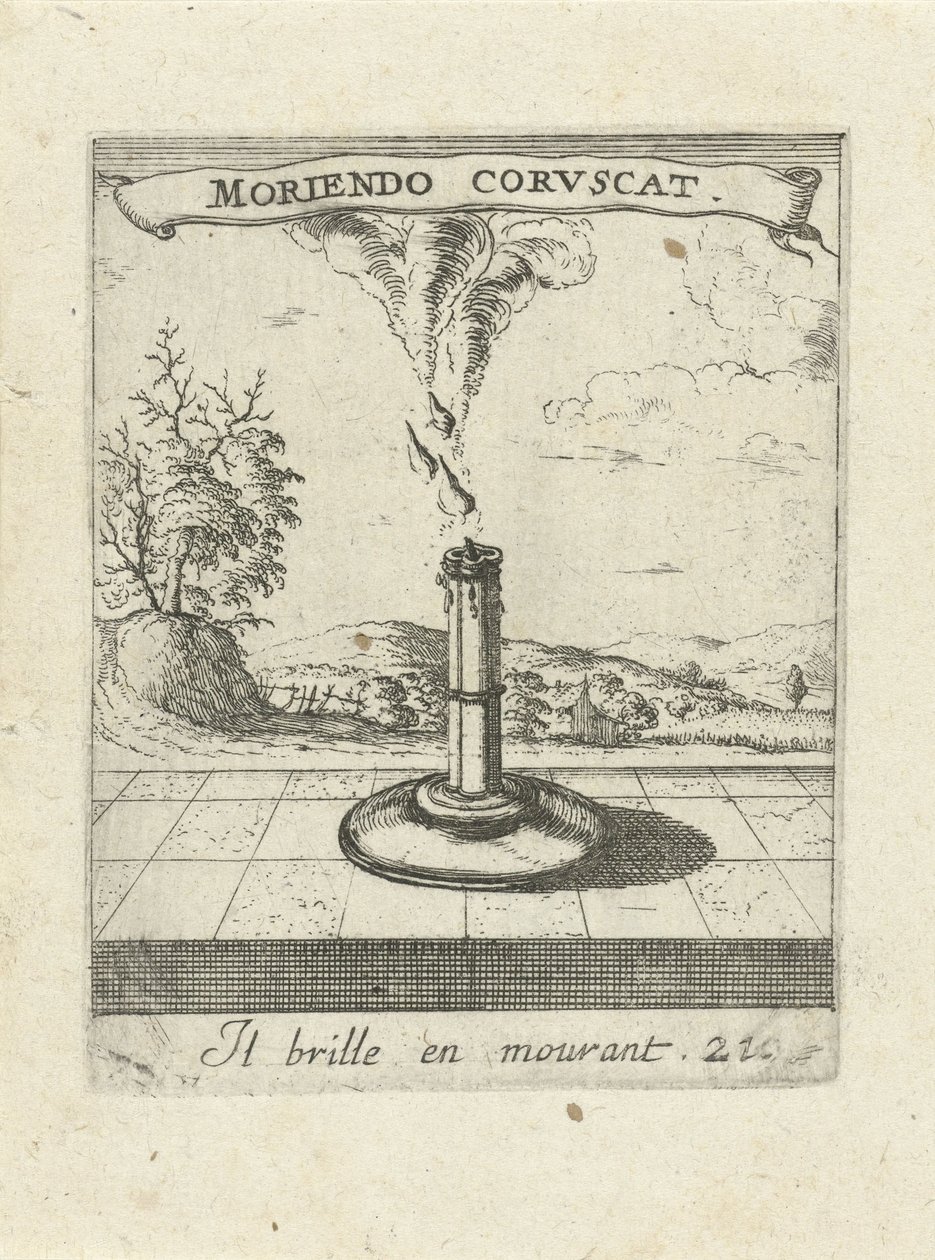 Brandende kaars
Moraliserende liefdesemblemen (título da série)
Moraliserende kaars et emblesmes d