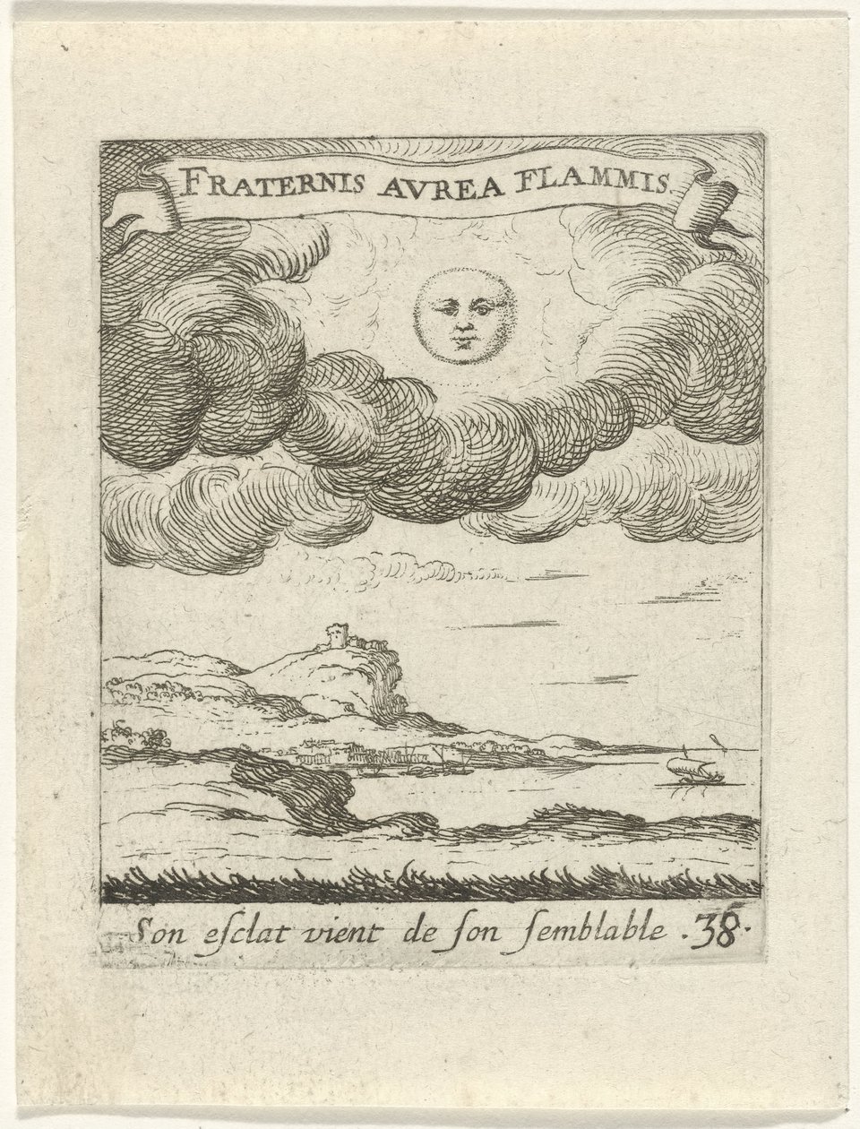 paisagem com lua Moralizing Love Emblems (título da série) Devises et emblèmes d