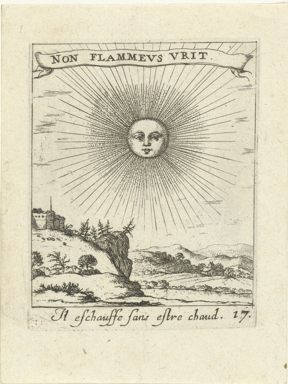 sol radiante Moralizing Love Emblems (título da série) Devises et emblesmes d