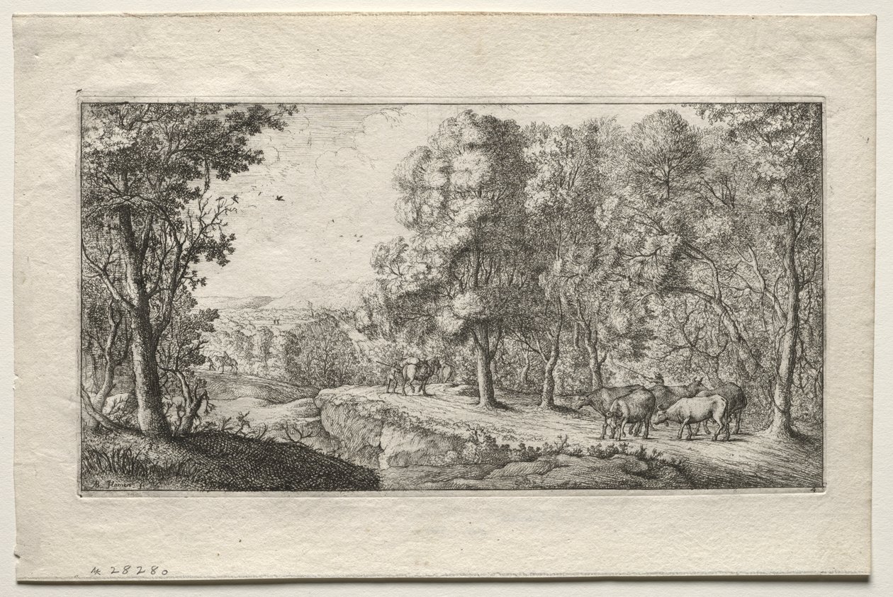 A estrada na fronteira dos bosques de Albert Flamen