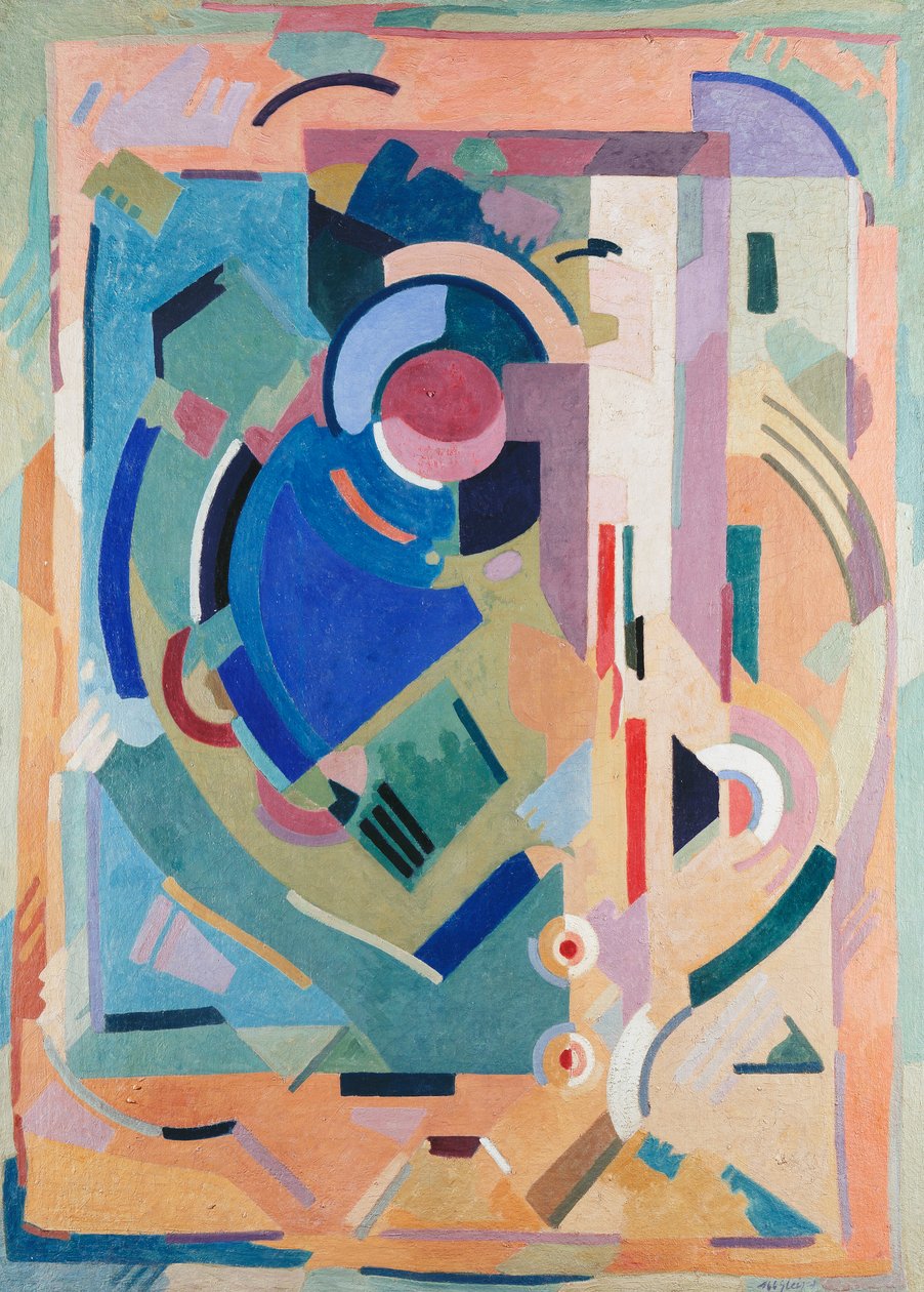 Composição abstrata; Composição abstrata de Albert Gleizes