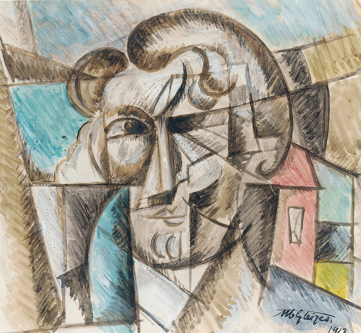 Cabeça de um homem de Albert Gleizes