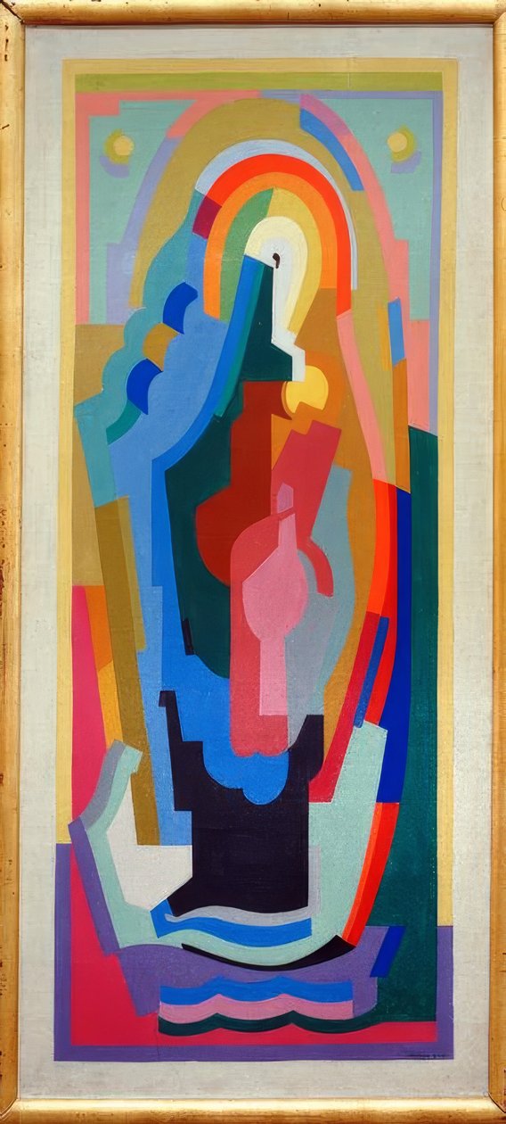 O Santo Virigin numa auréola de Albert Gleizes