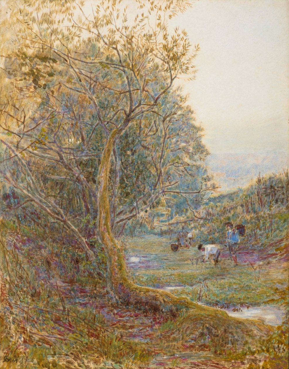 A Devonshire Lane de Albert Goodwin