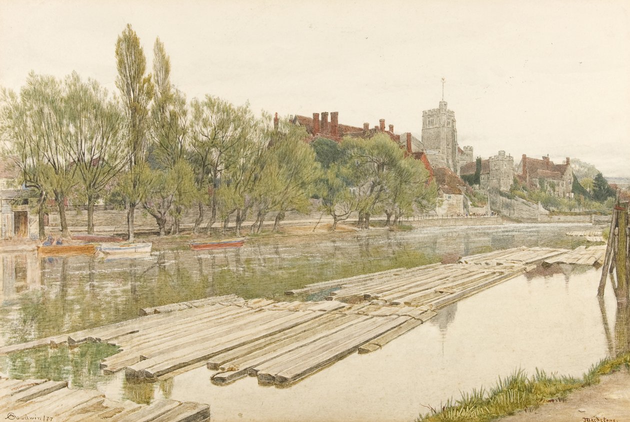 All Saints Church Maidstone de Albert Goodwin