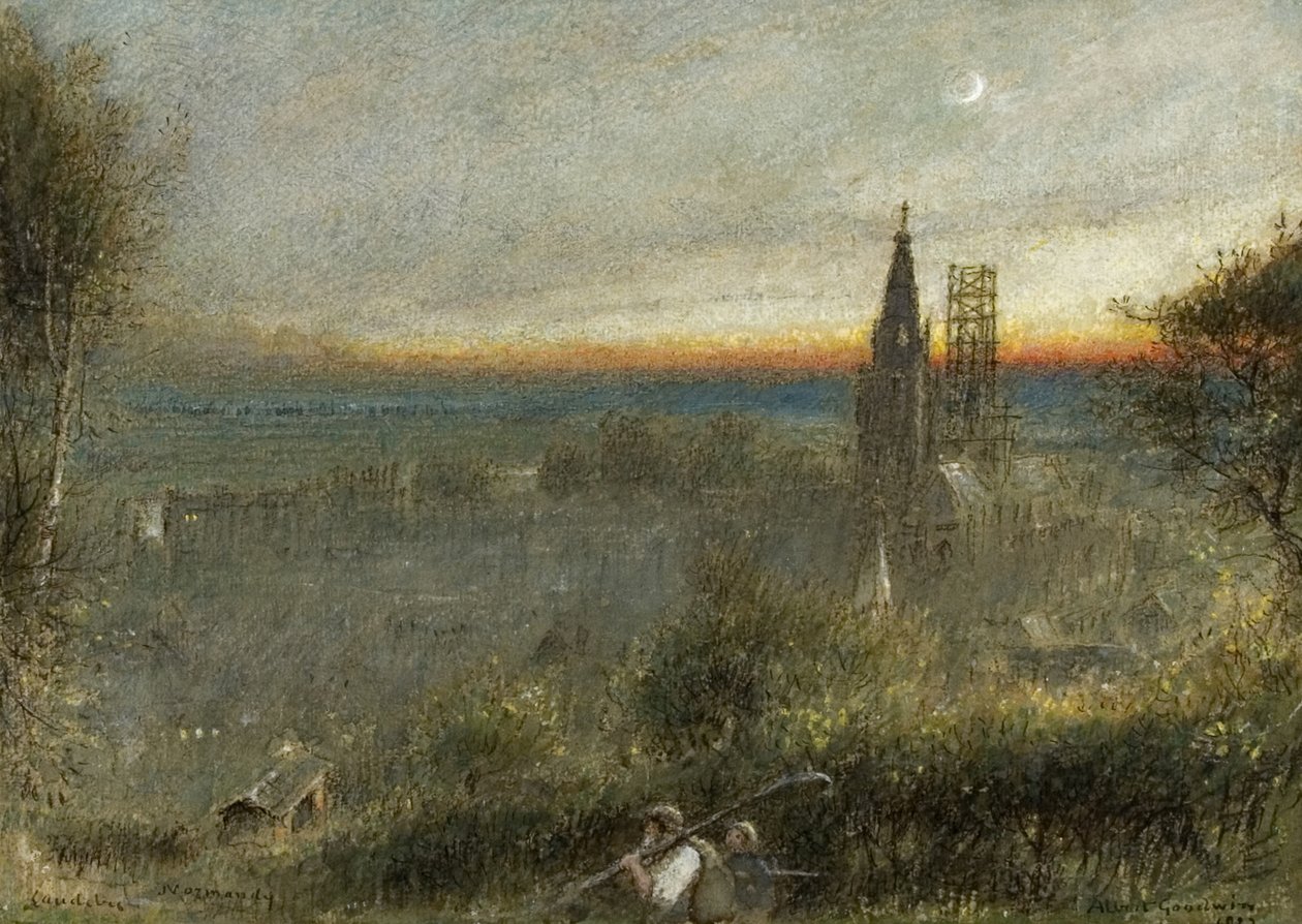 Caudebec, Normandia de Albert Goodwin