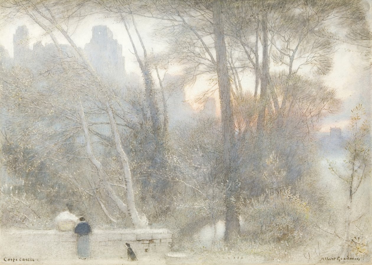 Castelo Corfe de Albert Goodwin