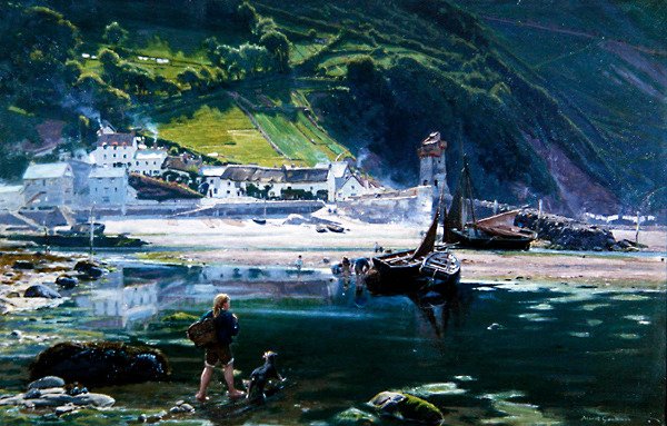 Monte Countisbury, Lynmouth de Albert Goodwin