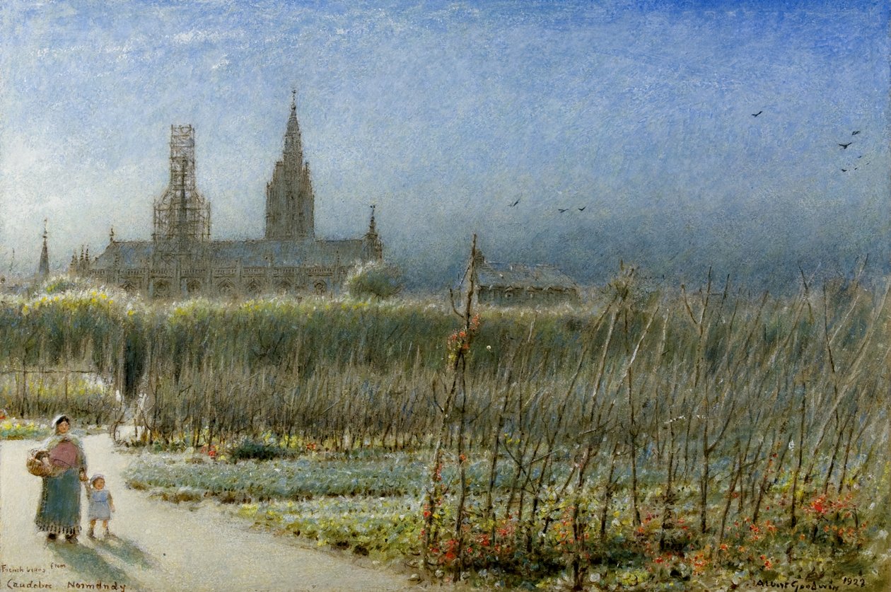 Feijão Francês de Caudebec, Normandia de Albert Goodwin