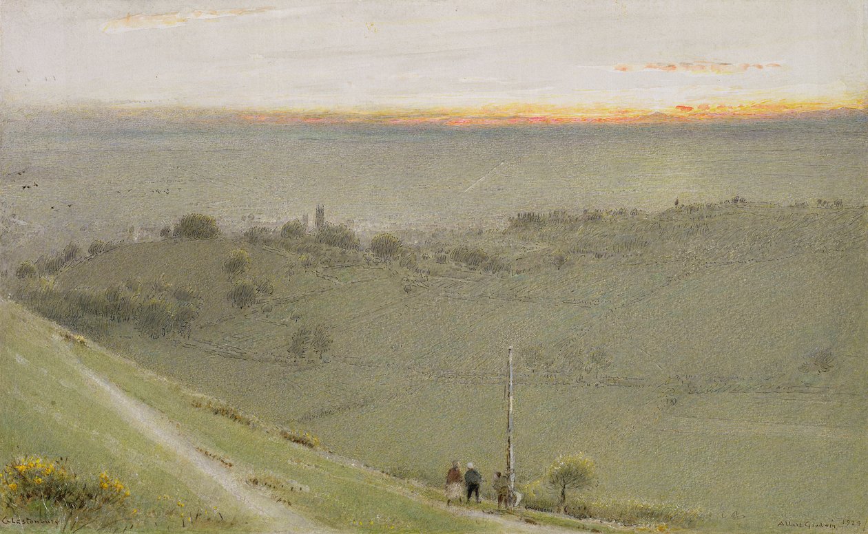 Glastonbury, 1924-25 de Albert Goodwin