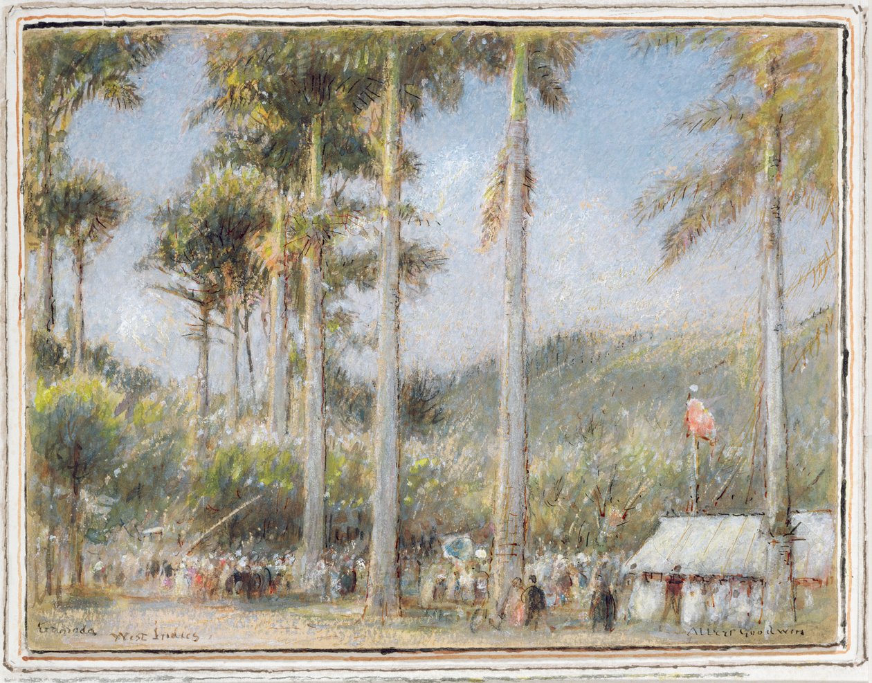 Granada, Índias Ocidentais (wc e guache) de Albert Goodwin