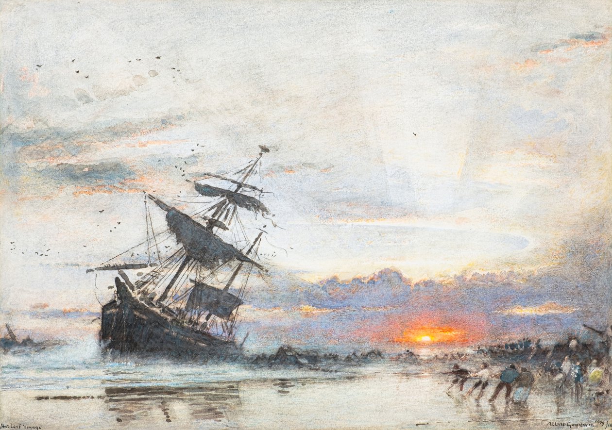 A sua última viagem de Albert Goodwin